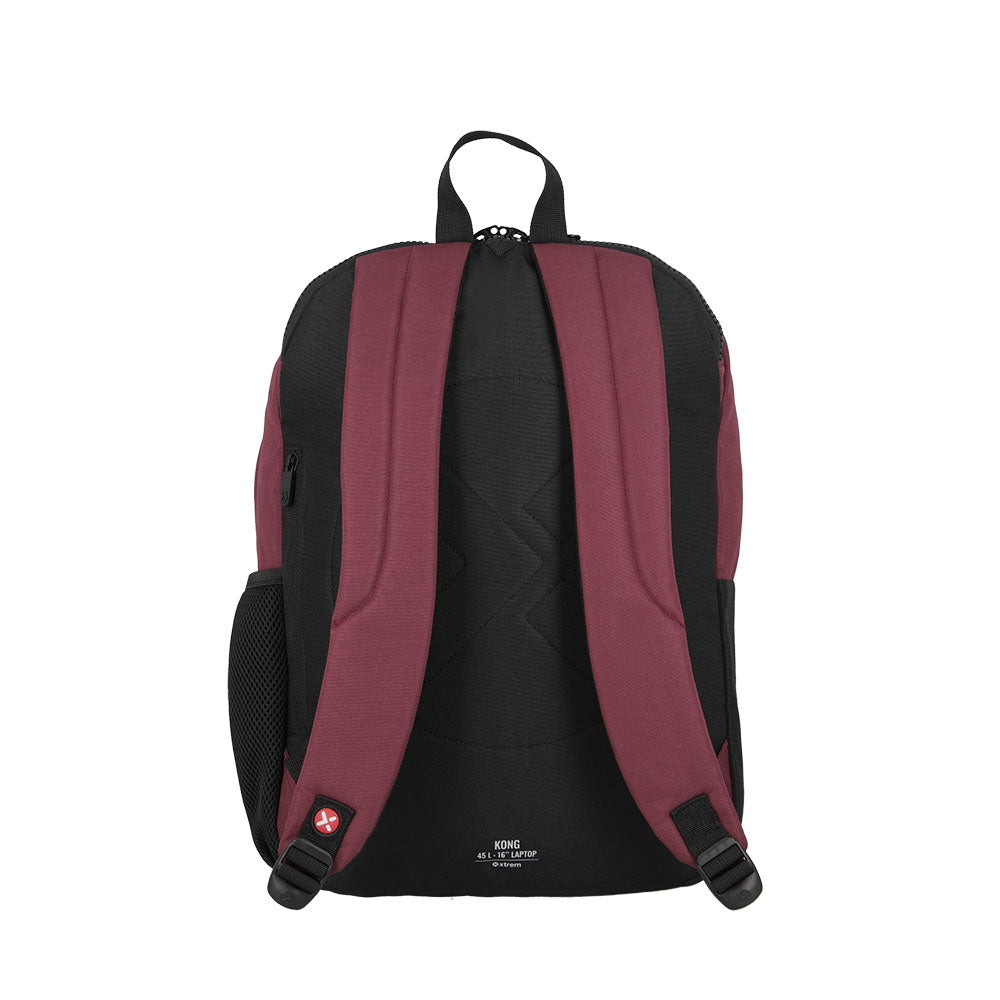 Mochila para laptop hombre Kong 16'' burdeo