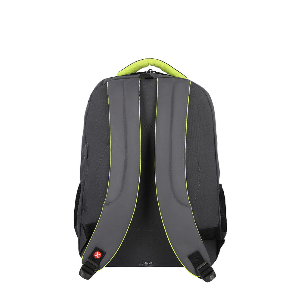 Mochila para laptop hombre Gamma 16'' gris/lima