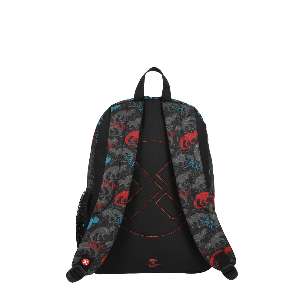 Mochila escolar Logan Dino negra