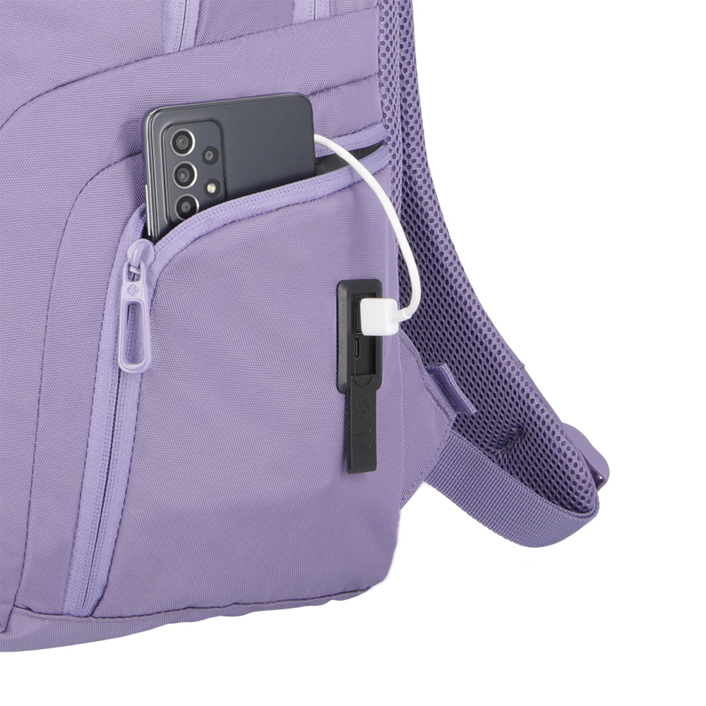 Mochila para laptop mujer Acceleration Juliette morado 17