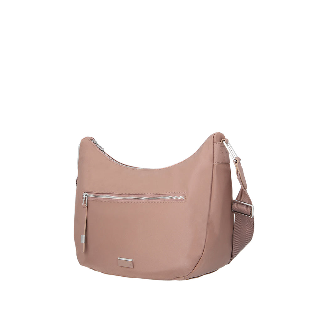 Bolsa bandolera Be-her para mujer rosada M