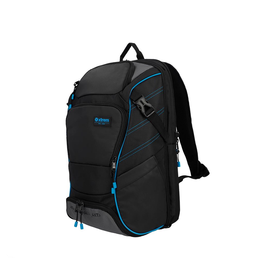 Mochila para laptop Gamerpack 17 negra azul