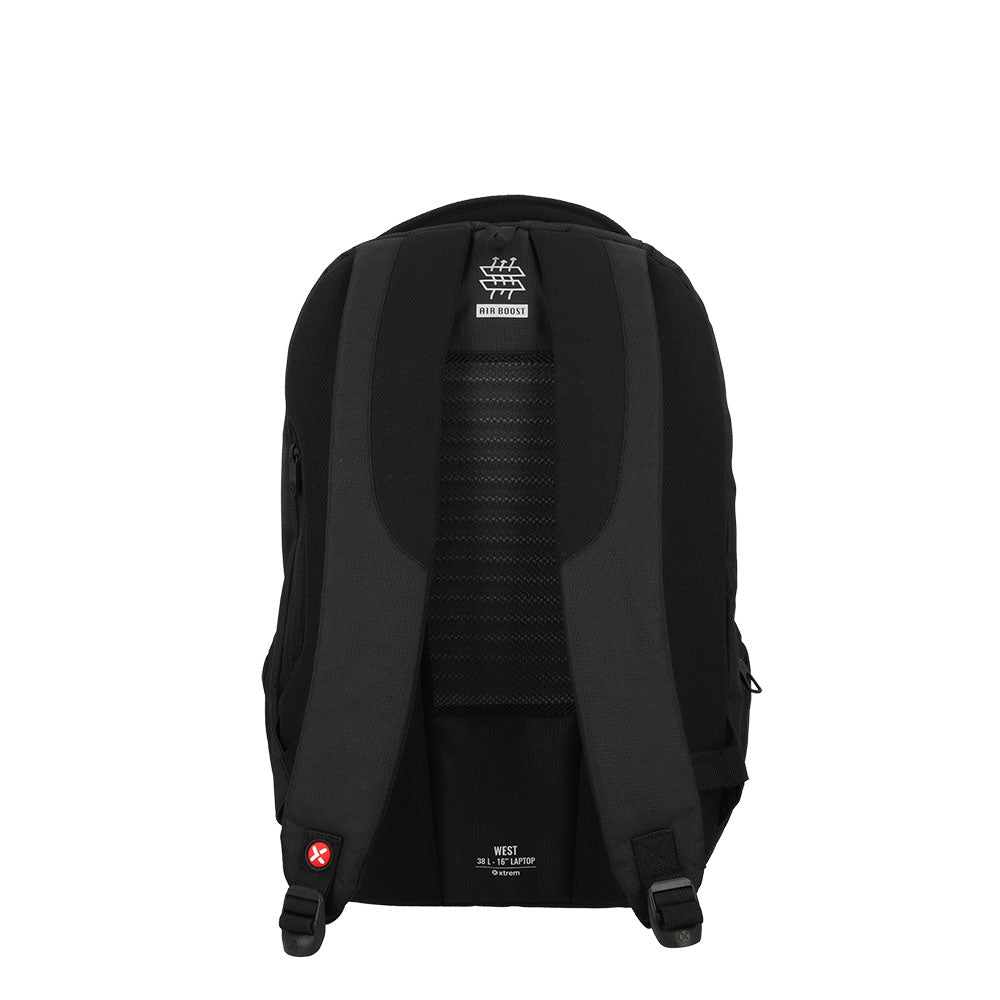 Mochila para laptop hombre West 16'' negra