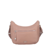 Bolsa bandolera Be-her para mujer rosada M