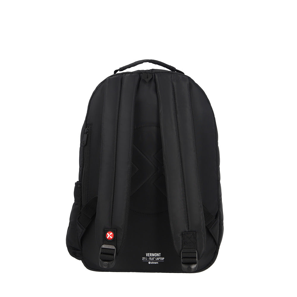 Mochila para laptop mujer Vermont 15.6 negra plateada