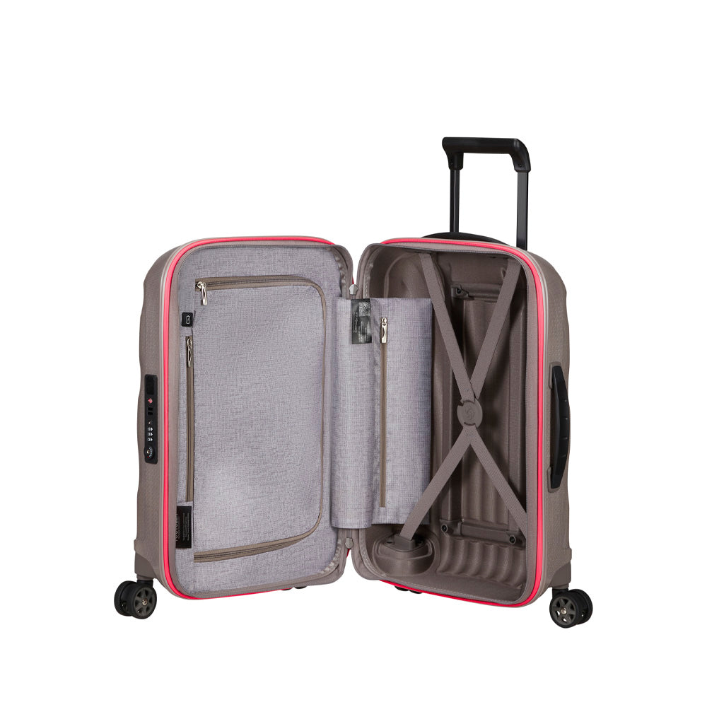 Maleta de mano C-Lite Spinner pearl/fuchsia