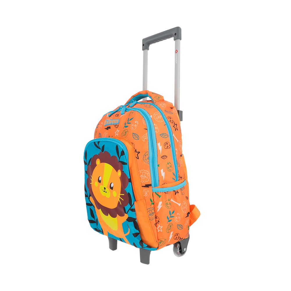 Mochila con ruedas para niños Lincoln naranja