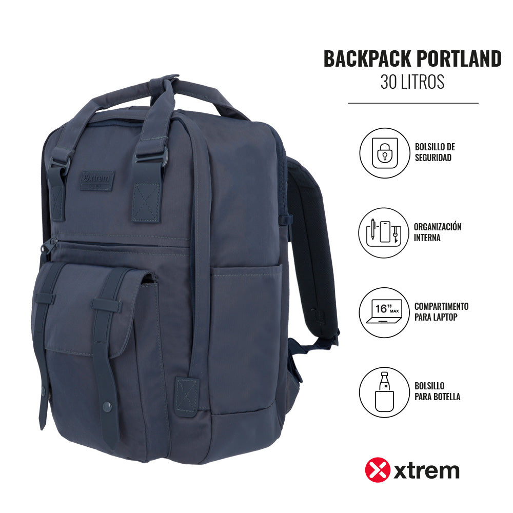 Mochila para laptop 16" Portland azul