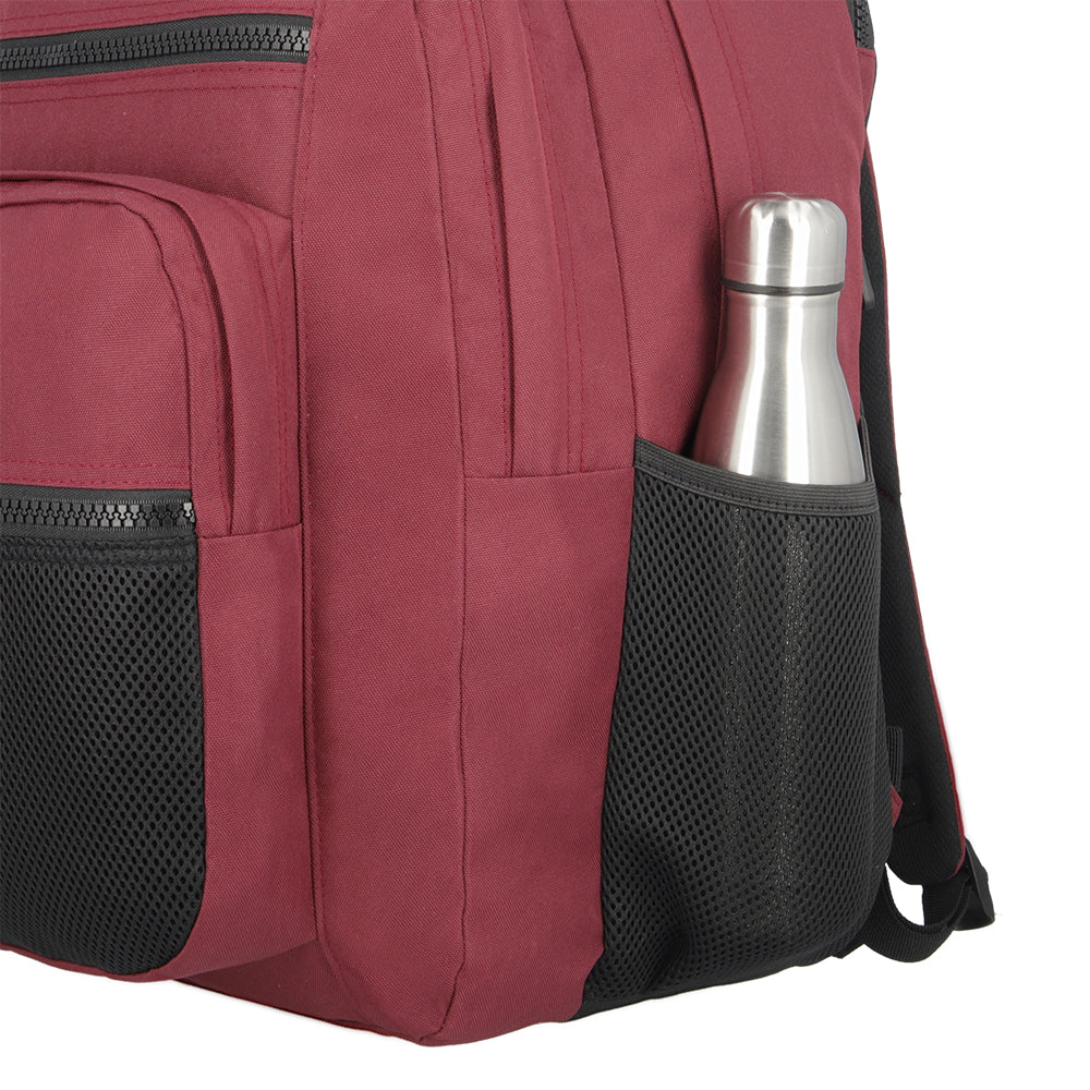 Mochila para laptop hombre Kong 16'' burdeo