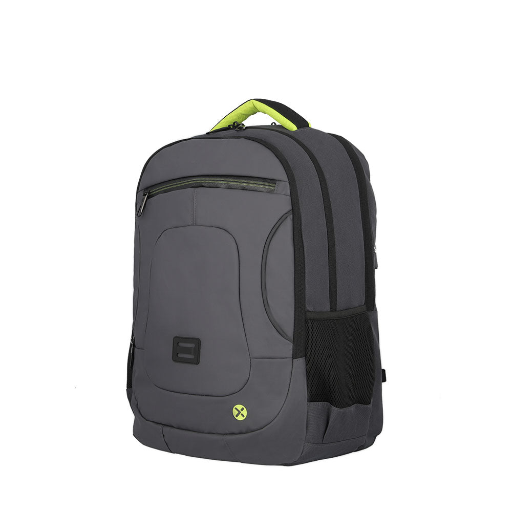 Mochila para laptop hombre Gamma 16'' gris/lima