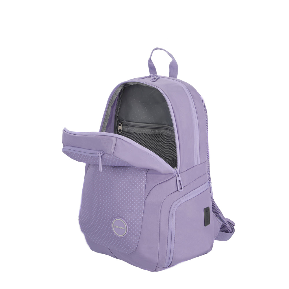 Mochila para laptop mujer Acceleration Juliette morado 17