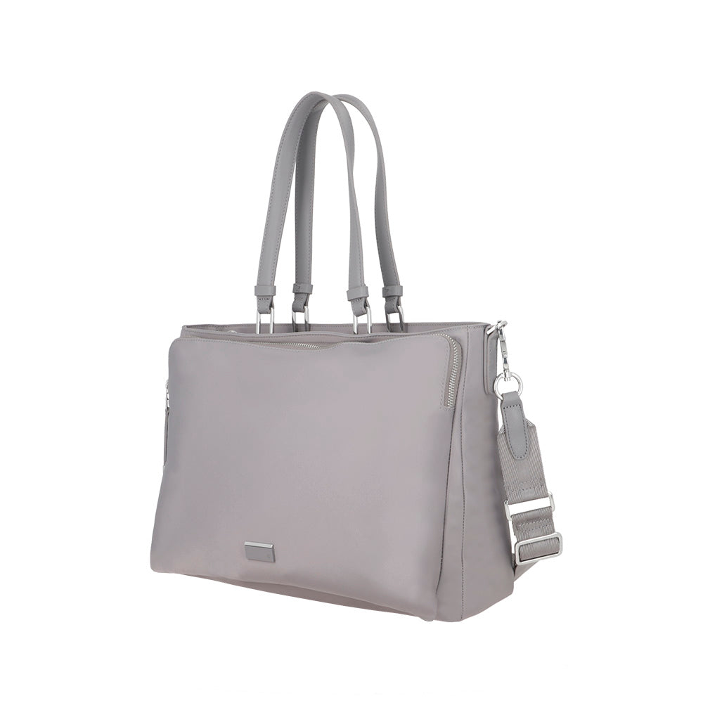 Gray tote sales bag