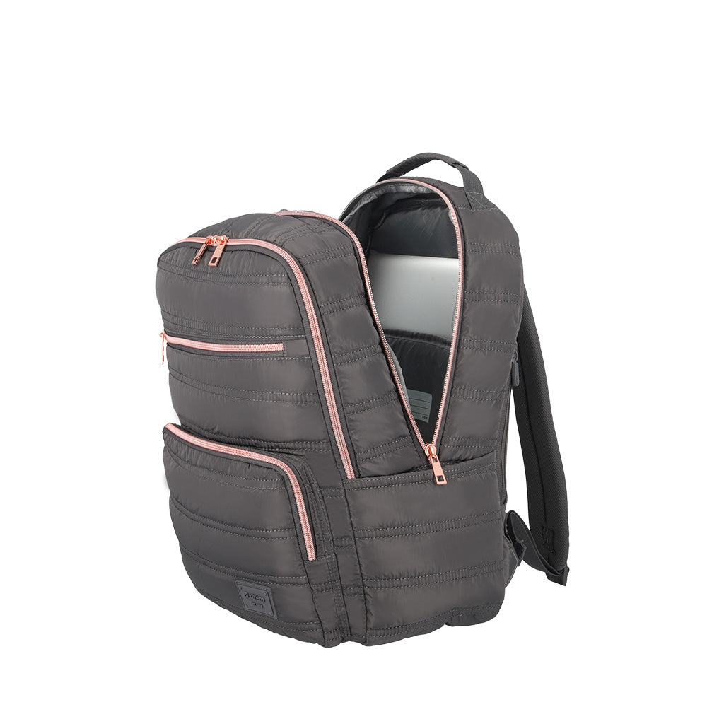 Mochila para laptop mujer Nebraska 16'' gris