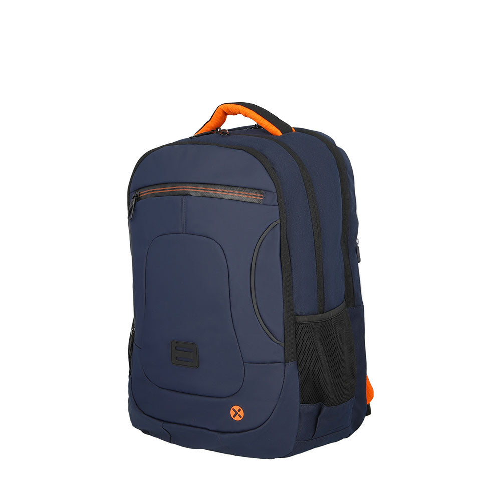 Mochila para laptop hombre Gamma 16'' azul/naranja