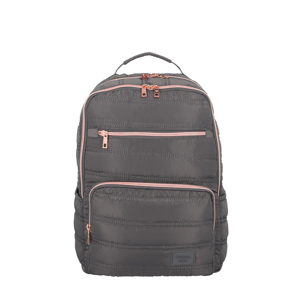 Mochila para laptop mujer Nebraska 16'' gris